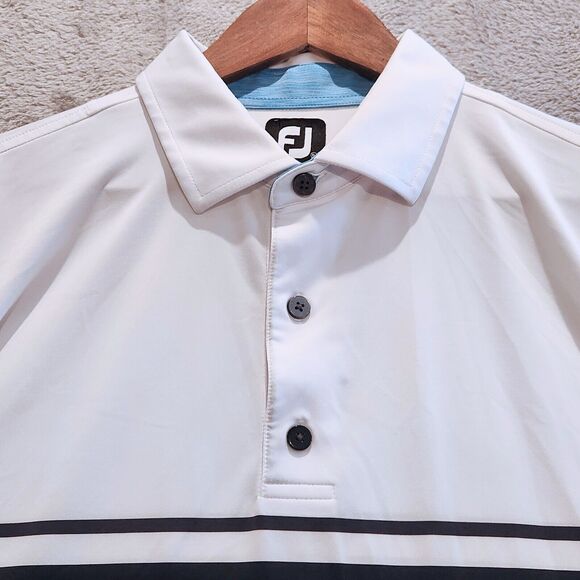 FootJoy Men's ProDry Performance Colorblock Golf Polo Short Sleeve Shirt Size XL - Picture 2 of 11